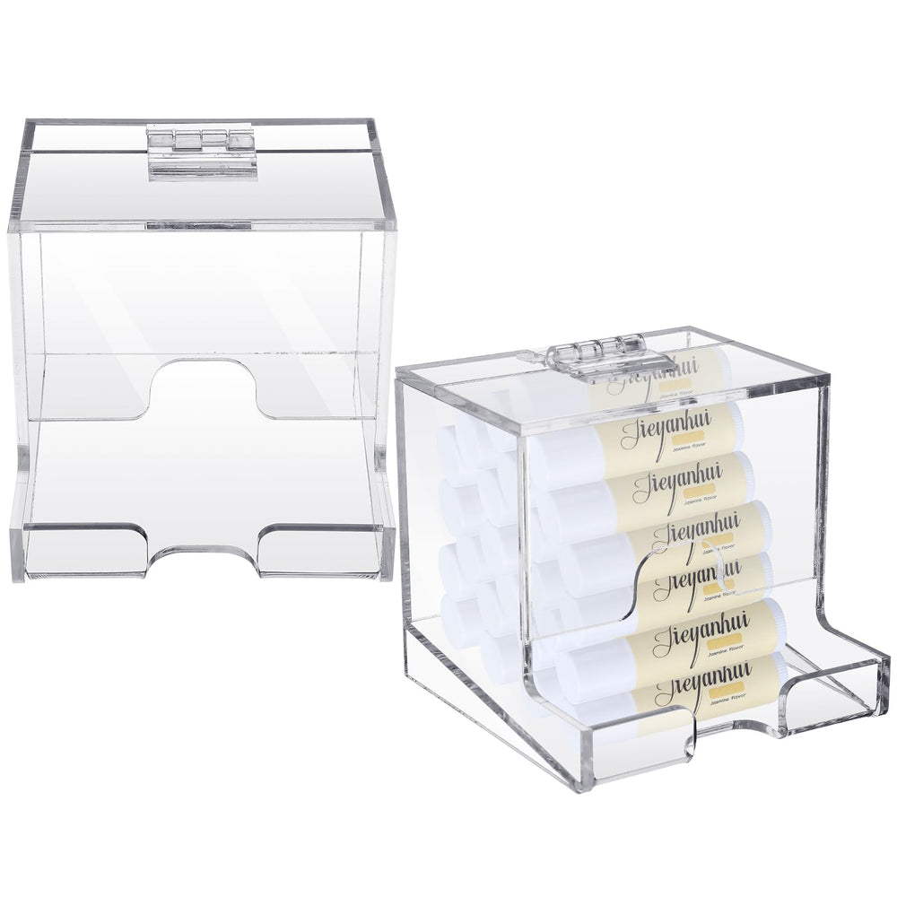 Wenqik clear lip dispenser front view shows neat storage and easy selection