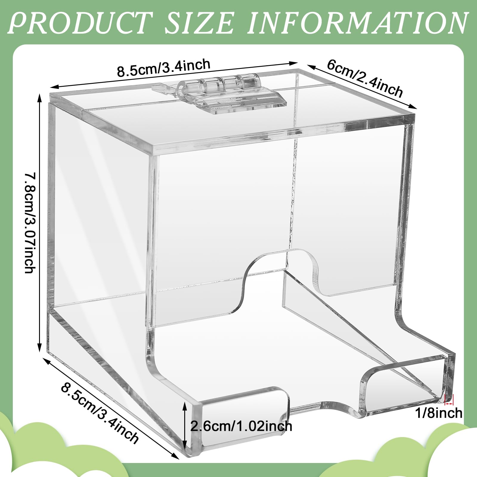 Wenqik dispenser with hinged lid open for quick refilling and protection