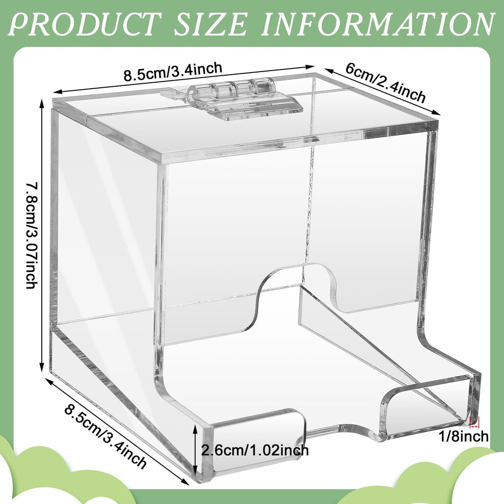 Wenqik dispenser with hinged lid open for quick refilling and protection