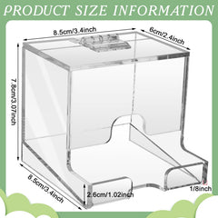 Wenqik dispenser with hinged lid open for quick refilling and protection