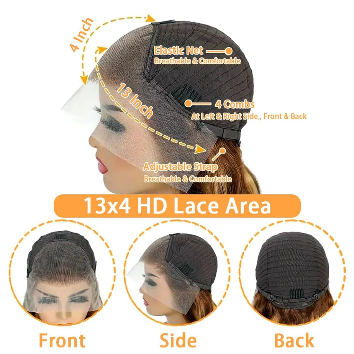 wenyu pony tail ready 2inch back lace permits higher ponytails and styling versatility