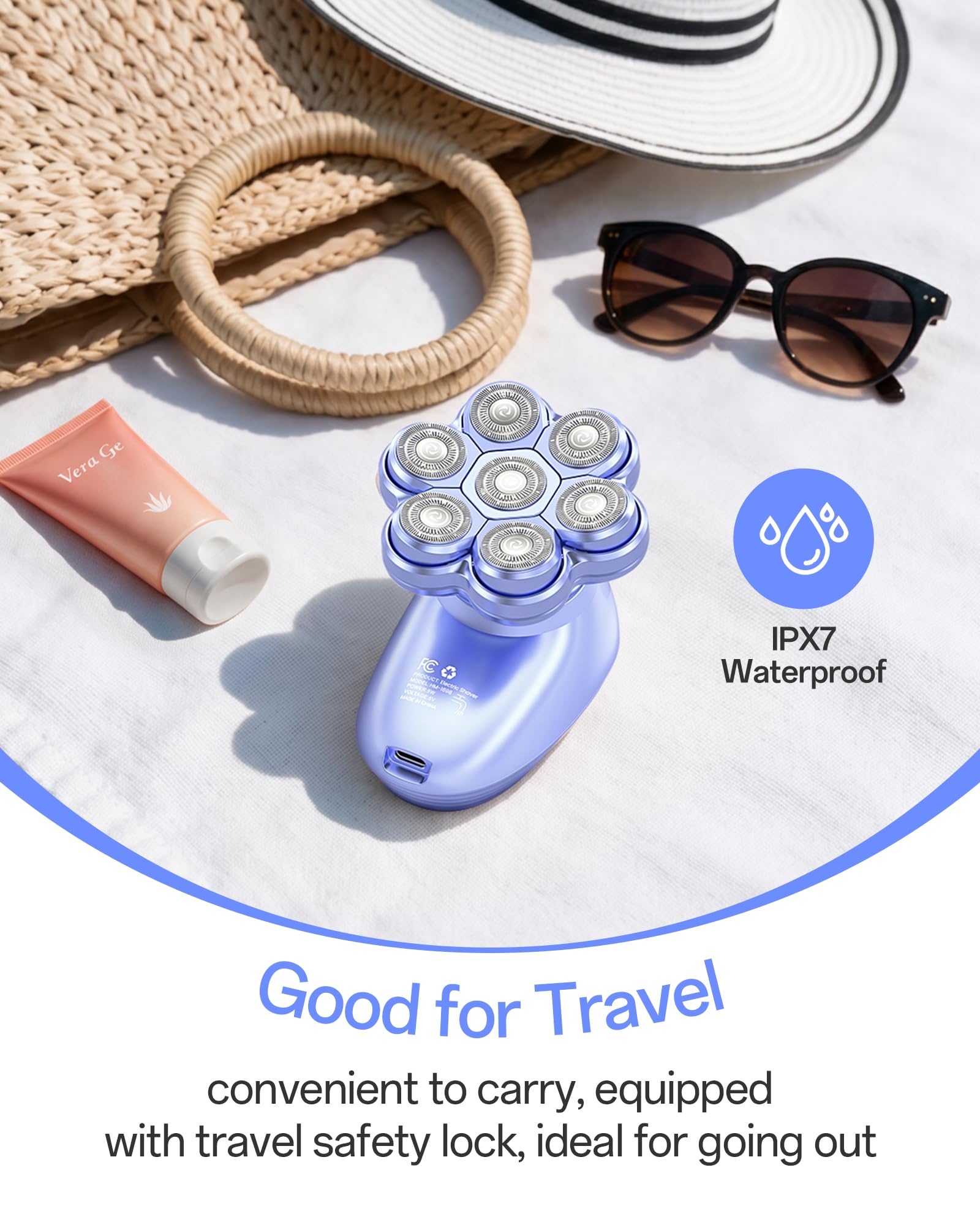WEQOEE waterproof use in shower, easy wet or dry cleaning benefit