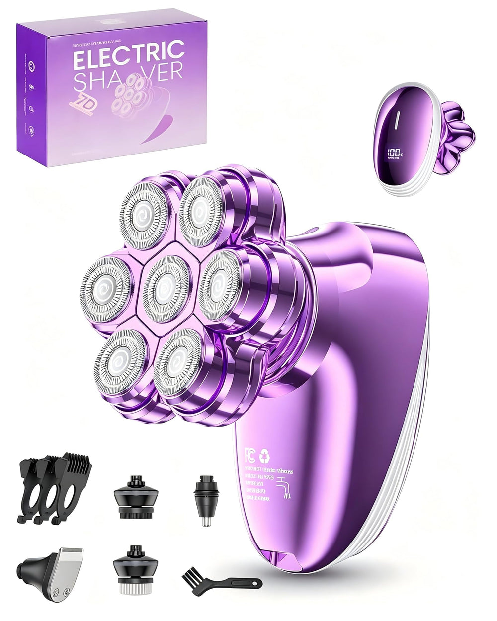 WEQOEE front view showing full grooming kit and compact design benefit