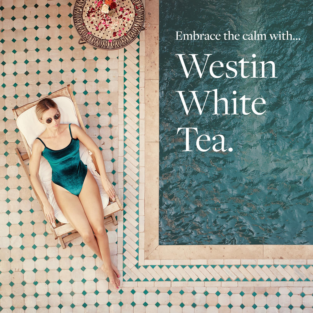 Westin white tea aloe applied to hands showing soft, conditioned skin