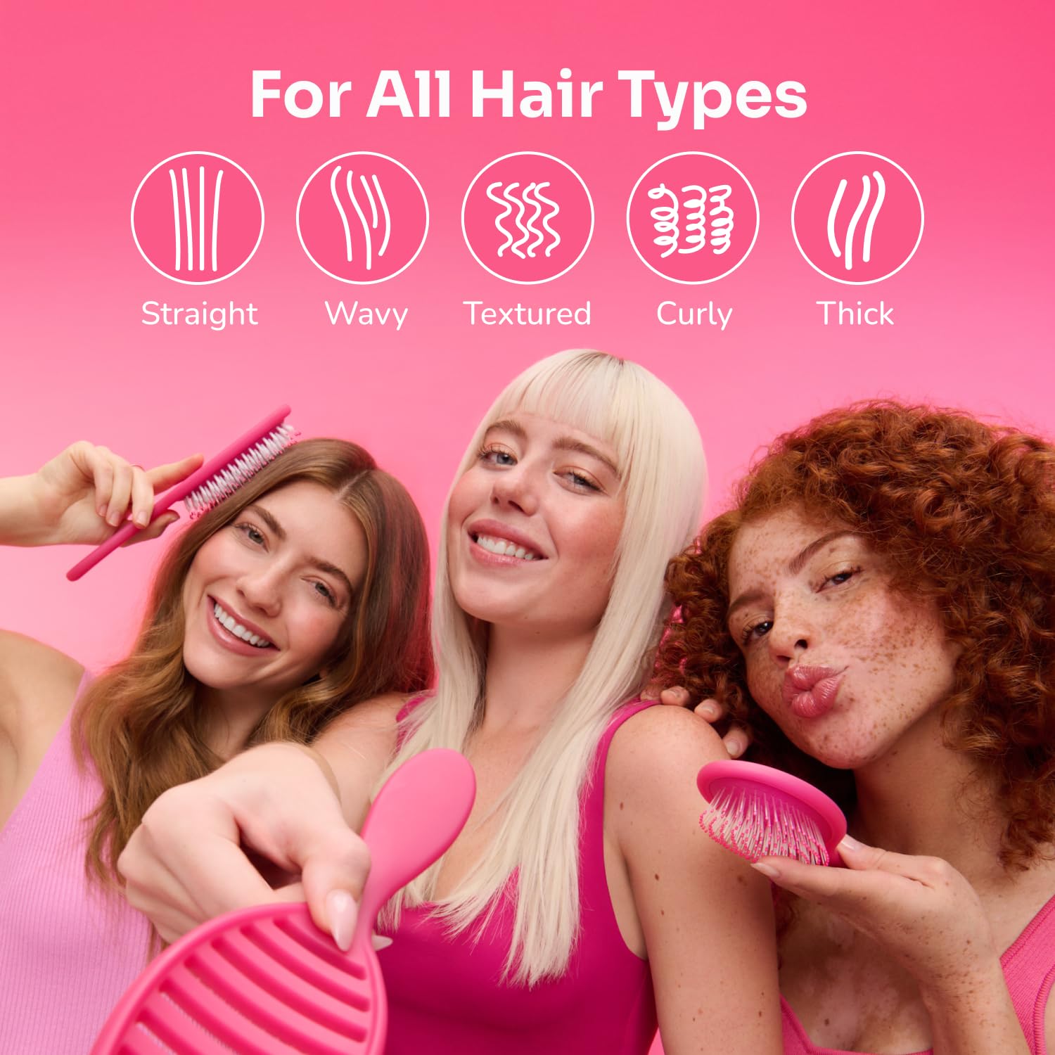 Wet Brush IntelliFlex bristles close-up protecting hair from breakage