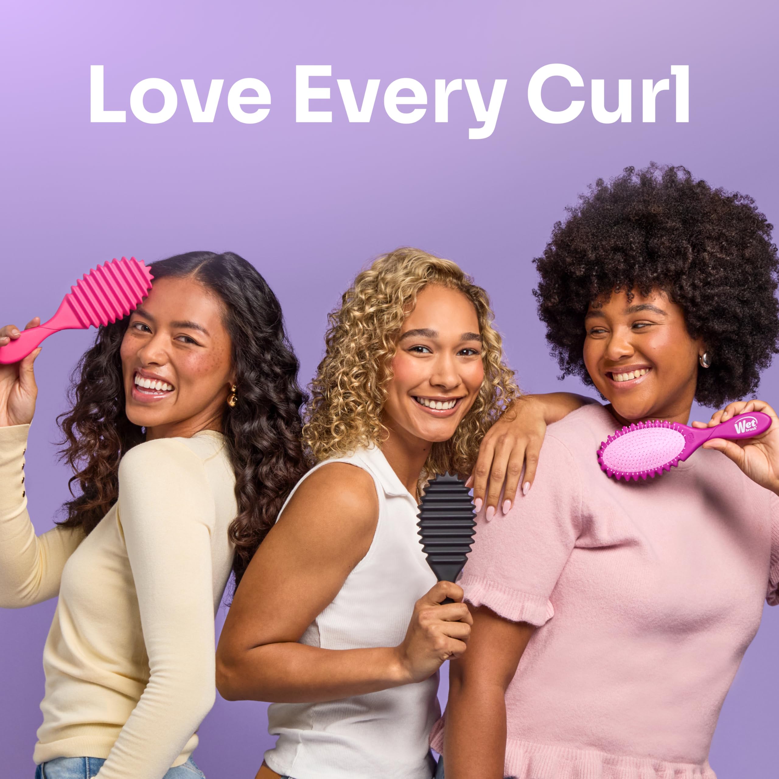Wet Brush Curl Shaper used on child’s hair demonstrating gentle, family-friendly care