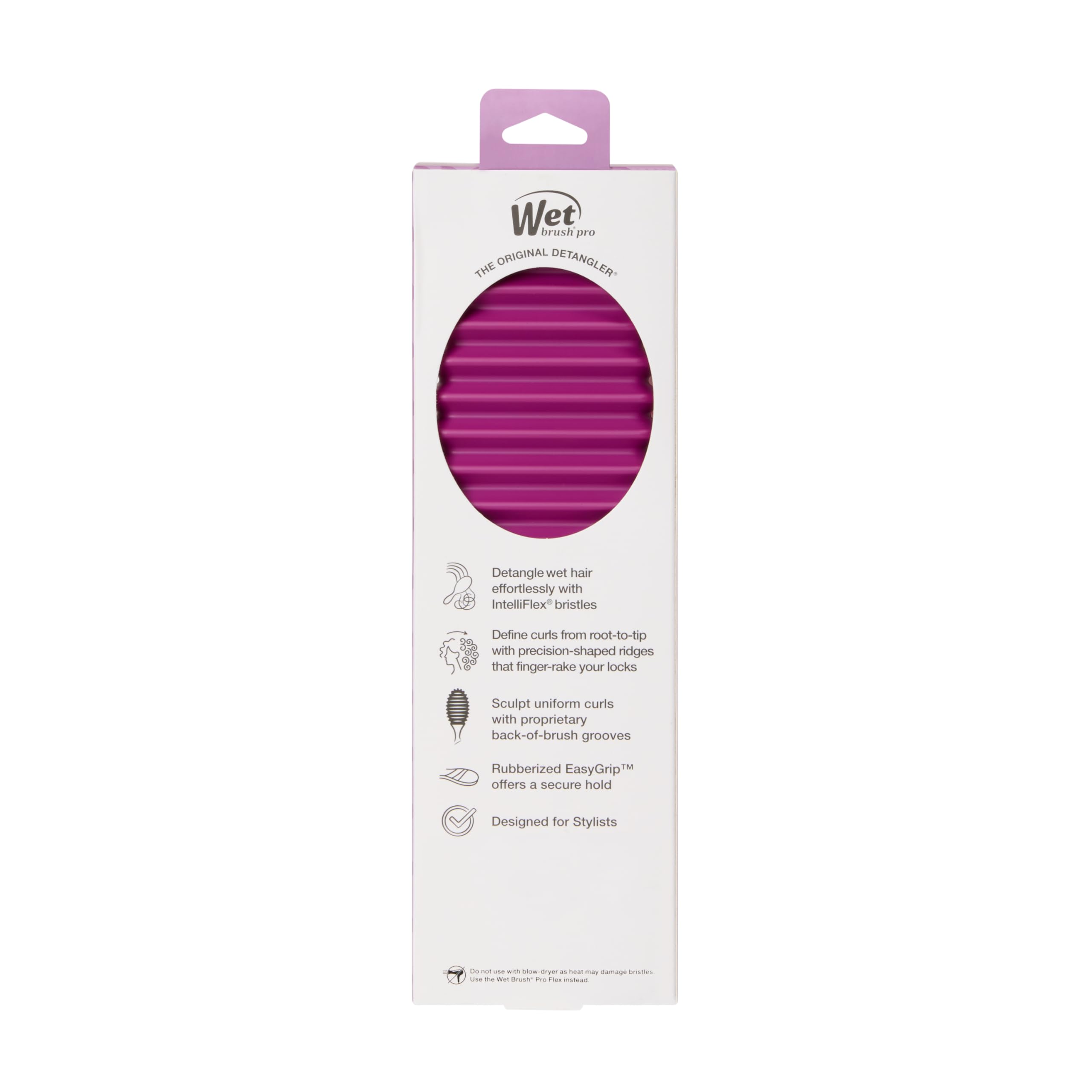 Wet Brush Curl Shaper packaging close-up highlighting Wet Brush brand reliability