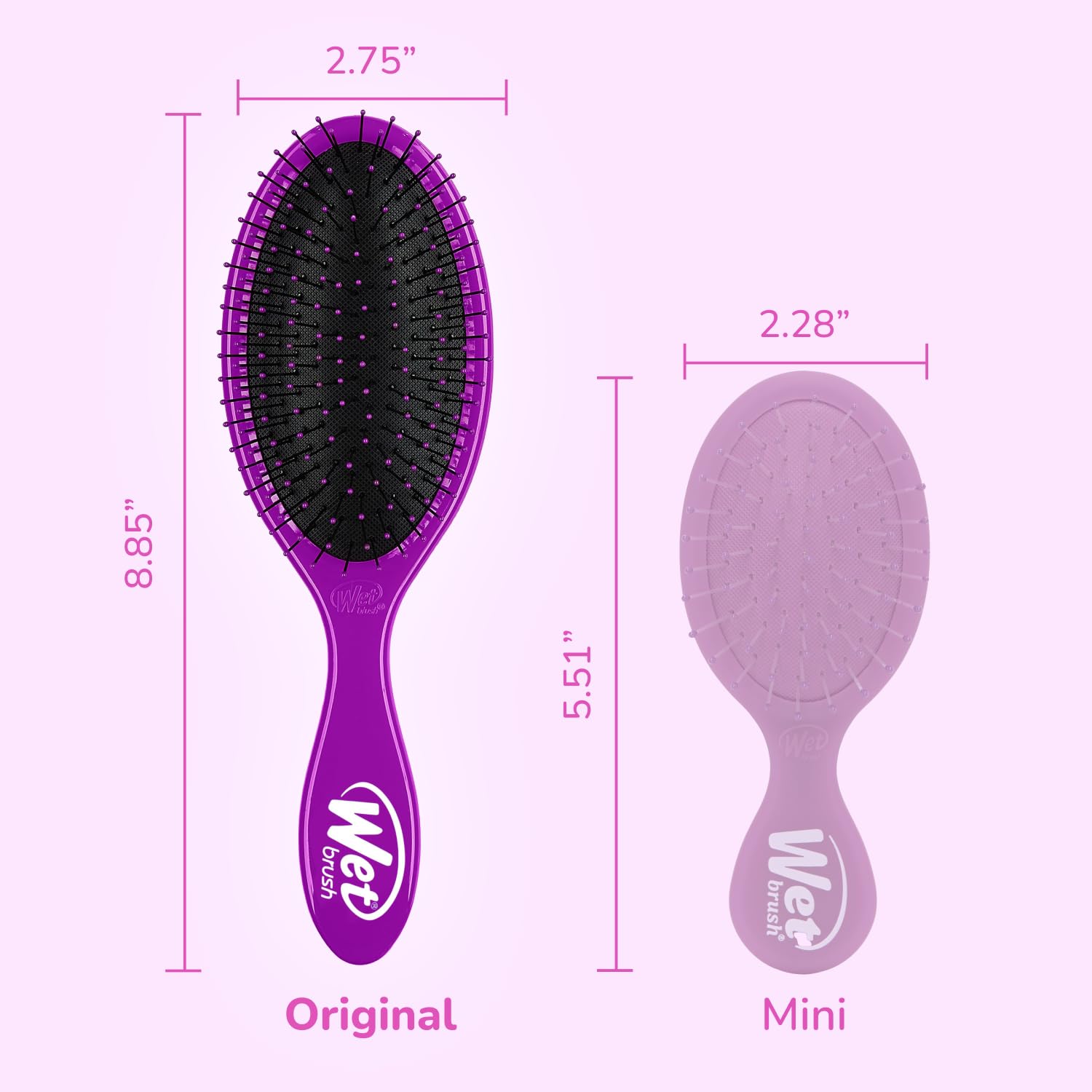 Wet Brush being used in shower demonstrating effective wet detangling