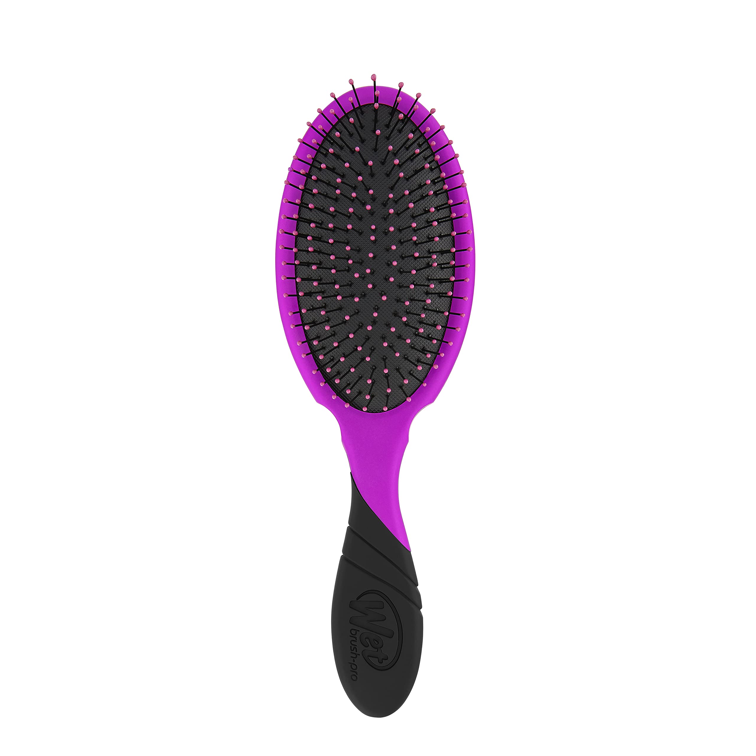 Wet Brush Pro front view showing purple brush head and IntelliFlex bristles for gentle detangling