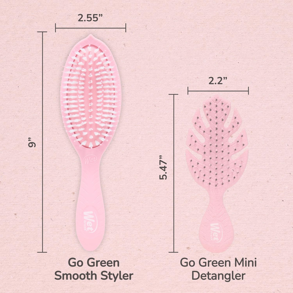 Wet Brush held in hand illustrating compact size and control