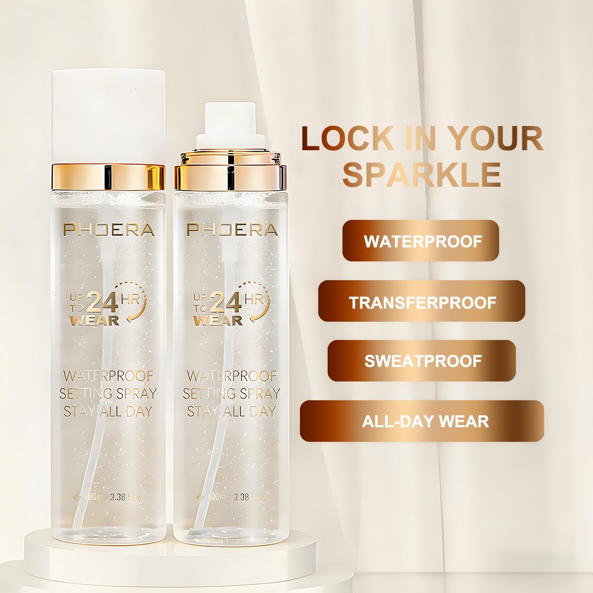 WFWJ PHOERA microfine mist close-up demonstrating even coverage and smooth finish