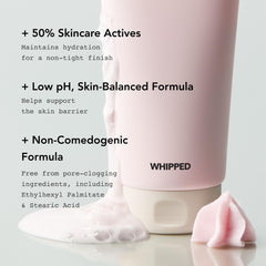 Whipped Semo Company foaming cleanser in hand illustrating gentle effective cleansing