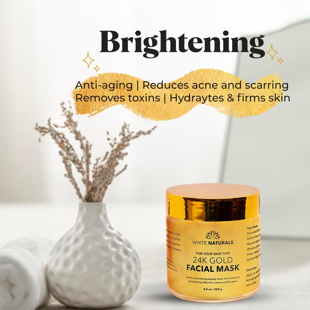 White Naturals mask on hand showing consistency for even application benefit