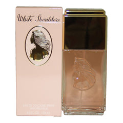 White Shoulders by Evyan front bottle showing elegant label and travel-ready size