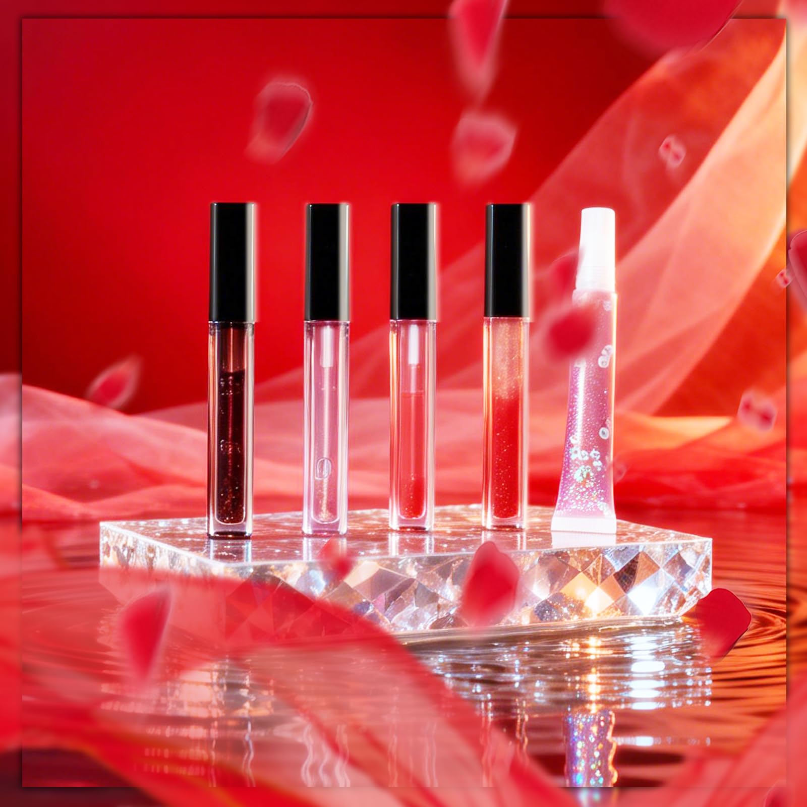WhizToys clear lip gloss base in beaker illustrating safe cosmetic-grade ingredient