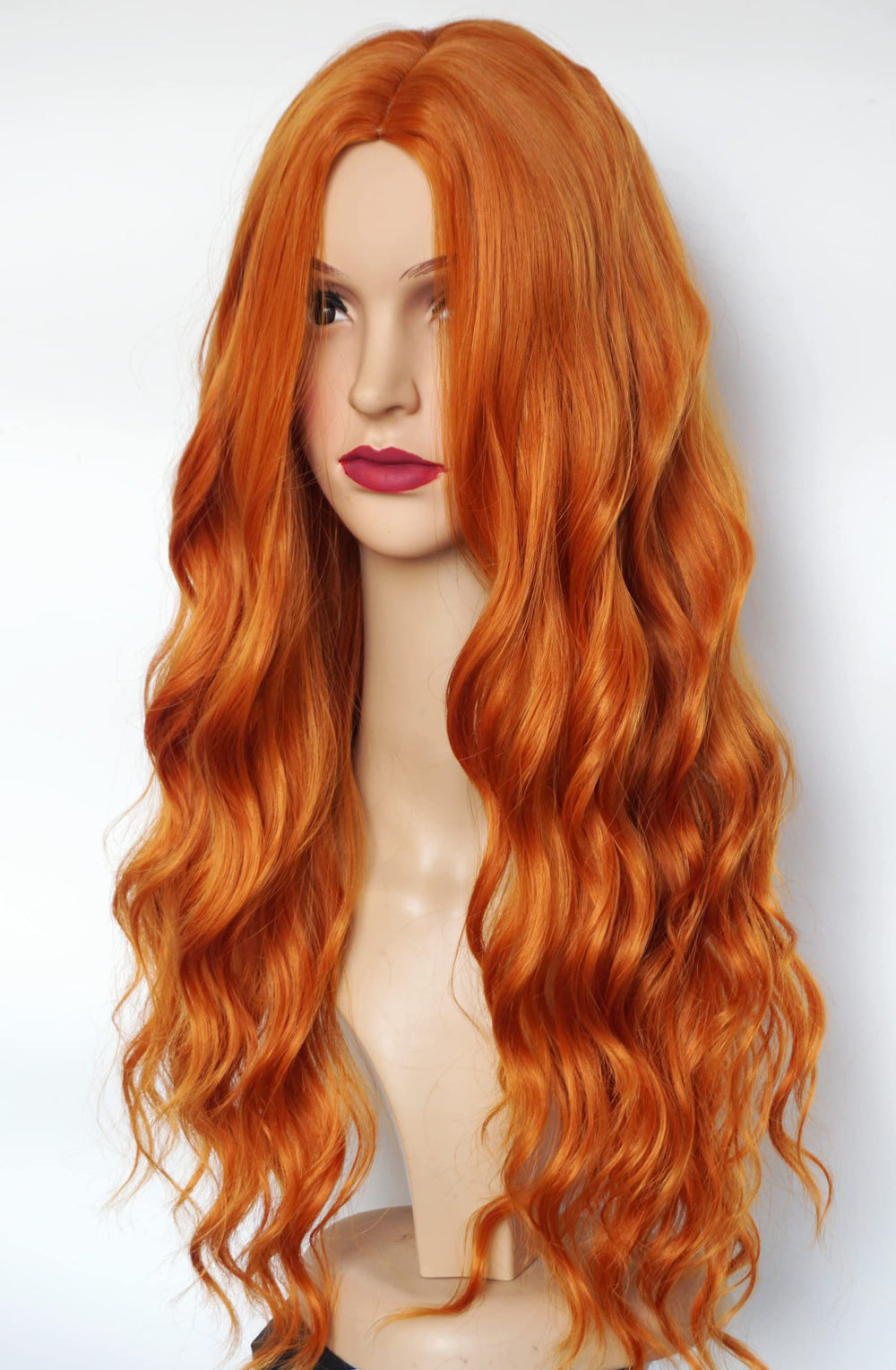 wigbuy wig in use cosplay mermaid setting demonstrates dramatic styling impact