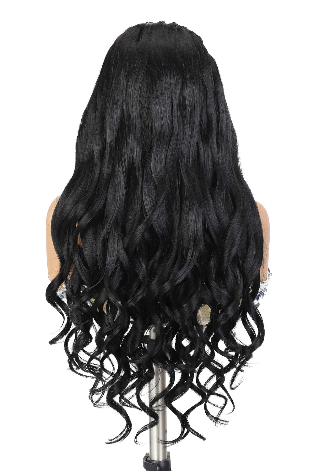 WIGER wide 13x6 lace parting demonstrating versatile styling options