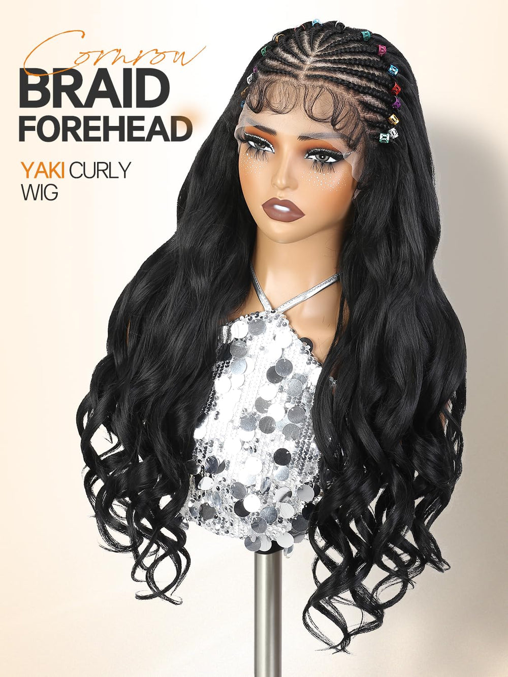 WIGER side profile highlighting long wavy movement and volume