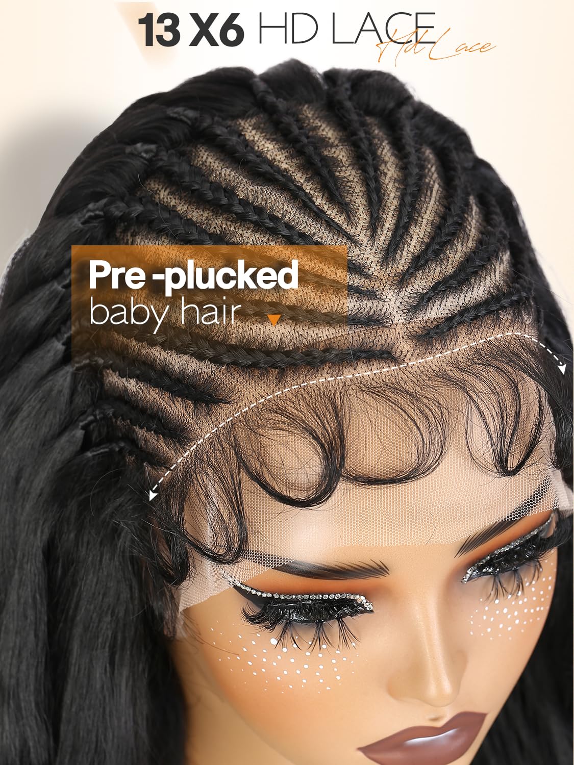 WIGER curl texture close detail for defined wavy pattern and shine
