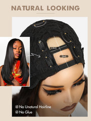WIGNEE cap interior showing adjustable straps and clips for secure fit