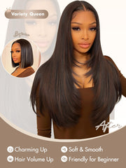 WIGNEE detailed fiber texture close-up highlighting heat-resistant softness