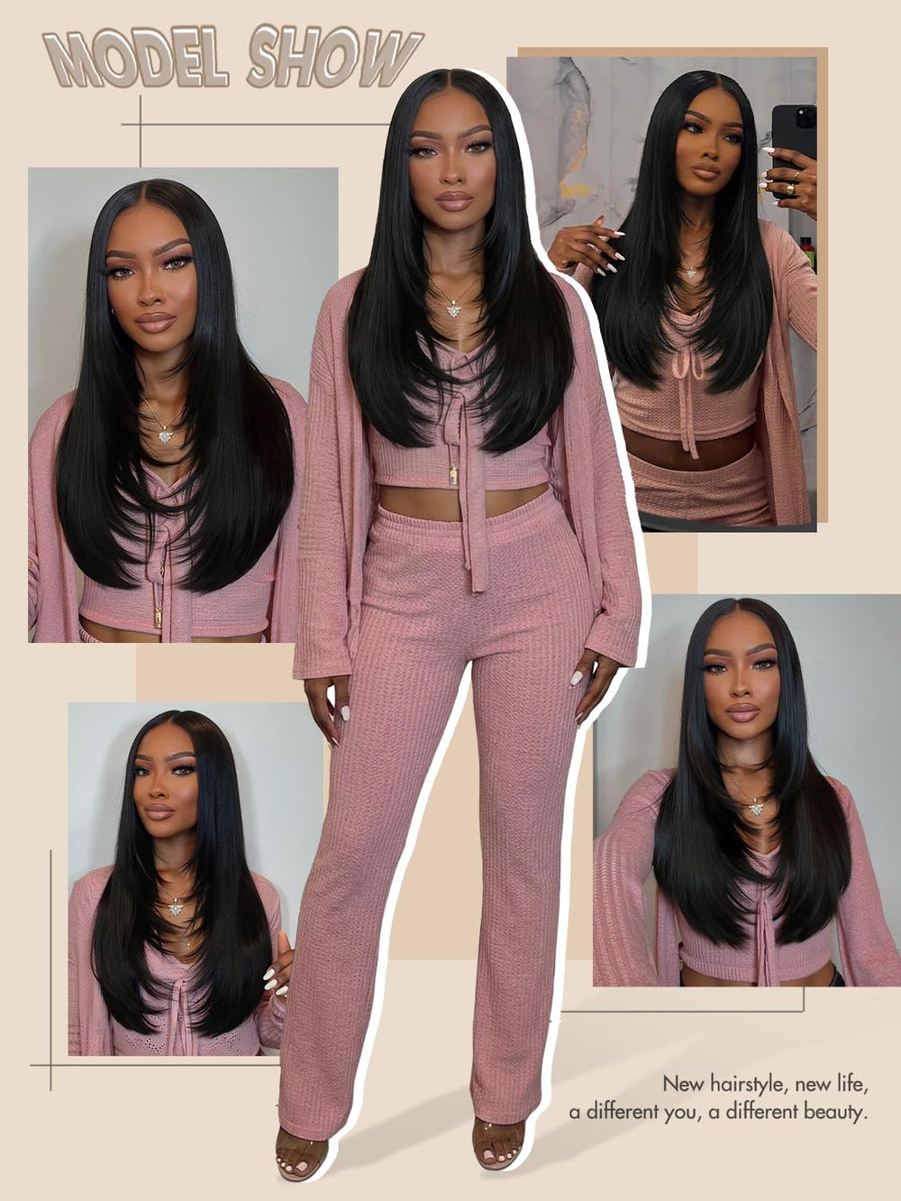WIGNEE lifestyle shot at event demonstrating polished, ready-for-photos look