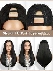 WIGNEE side profile showing length and fall, elegant styling benefit