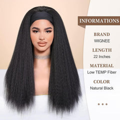 WIGNEE fiber texture highlighting kinky-straight feel and low-tangle benefit