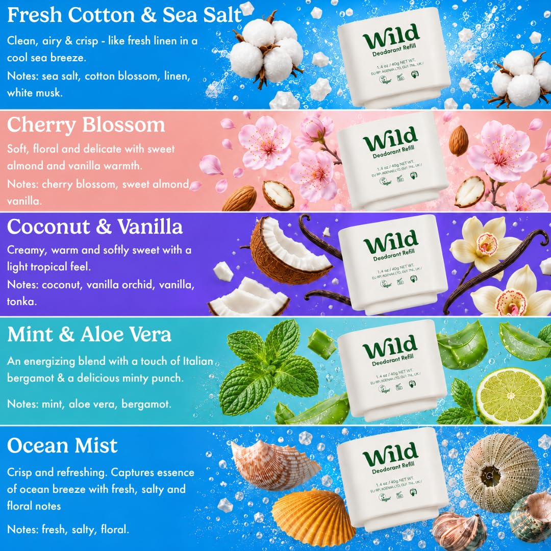 Wild Coconut & Vanilla refill texture close-up highlighting nourishing ingredients benefit