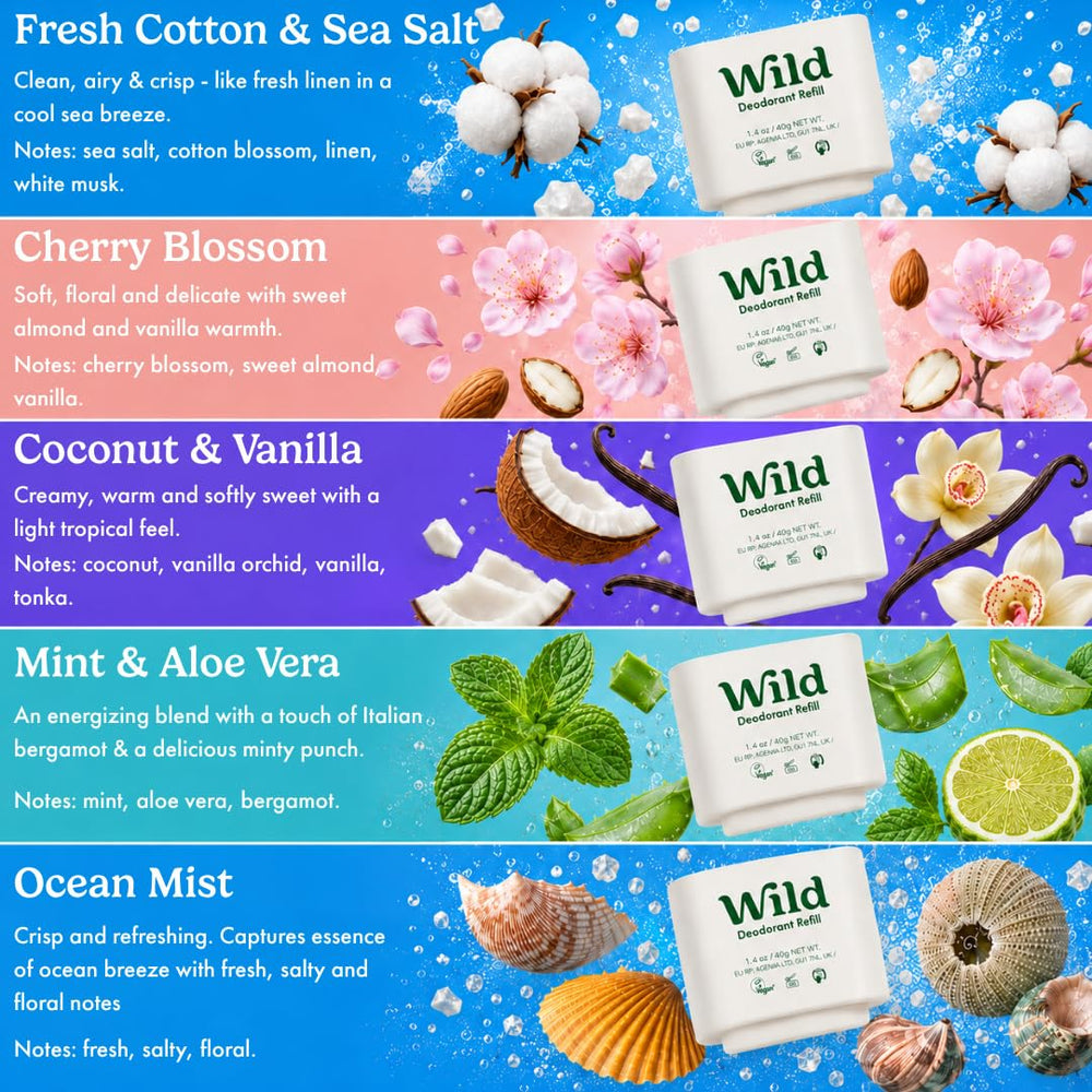 Wild Coconut & Vanilla refill texture close-up highlighting nourishing ingredients benefit