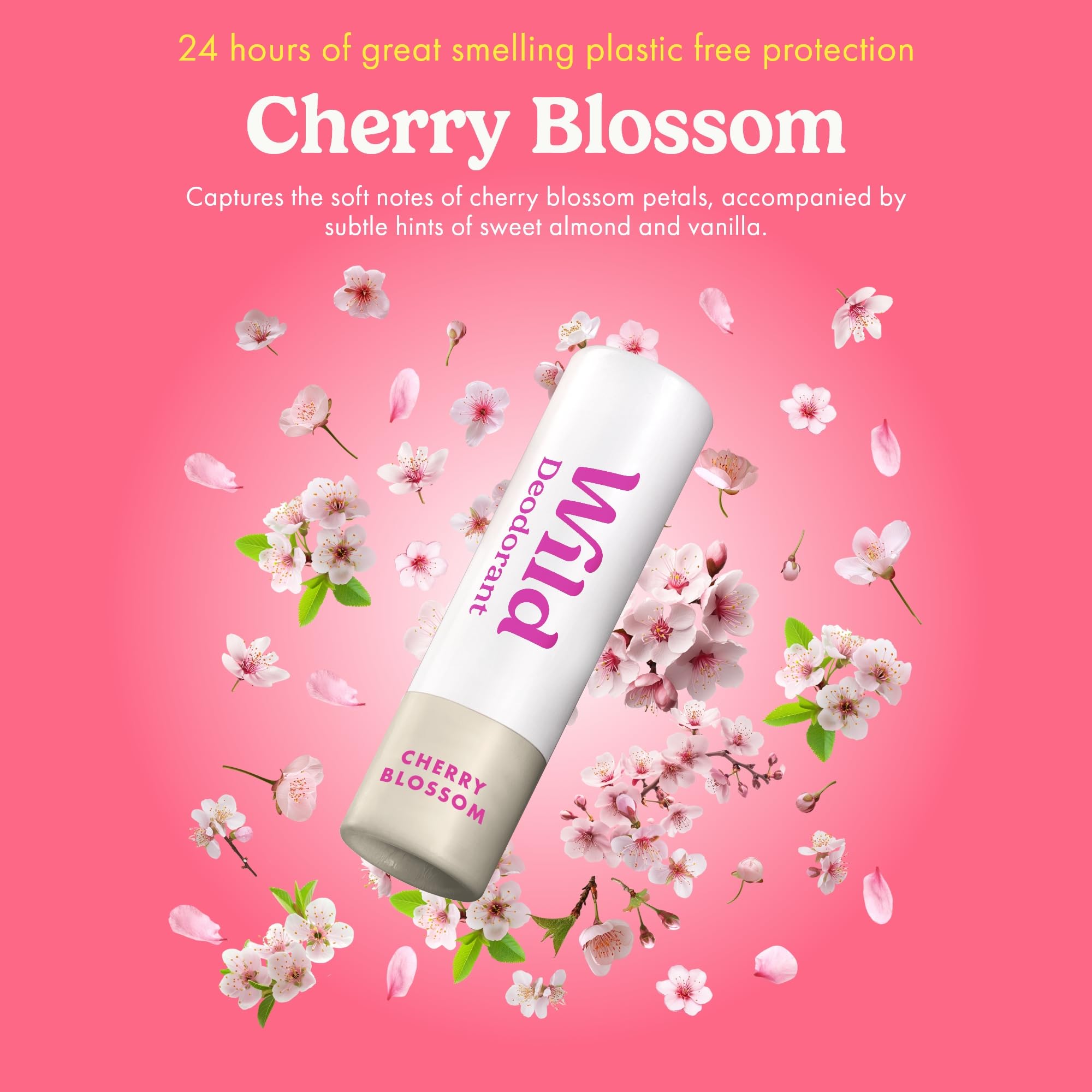 Wild label detail showing ingredient highlights and scent names for informed scent choice