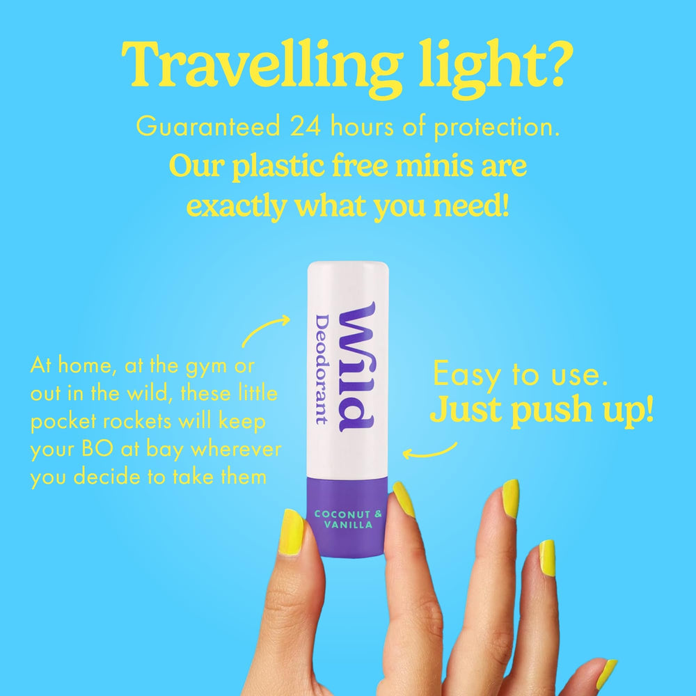 Wild close-up texture of the deodorant stick highlighting smooth application and natural ingredients