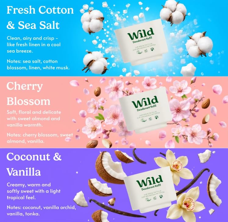 Wild deodorant texture close-up showing smooth stick finish for gentle application