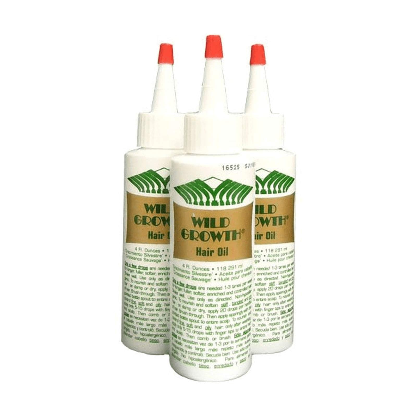Wild Growth front packaging showing three 4oz bottles and compact supply benefit
