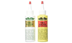 Wild Growth yellow bottle front view showing extra moisture and gloss benefit