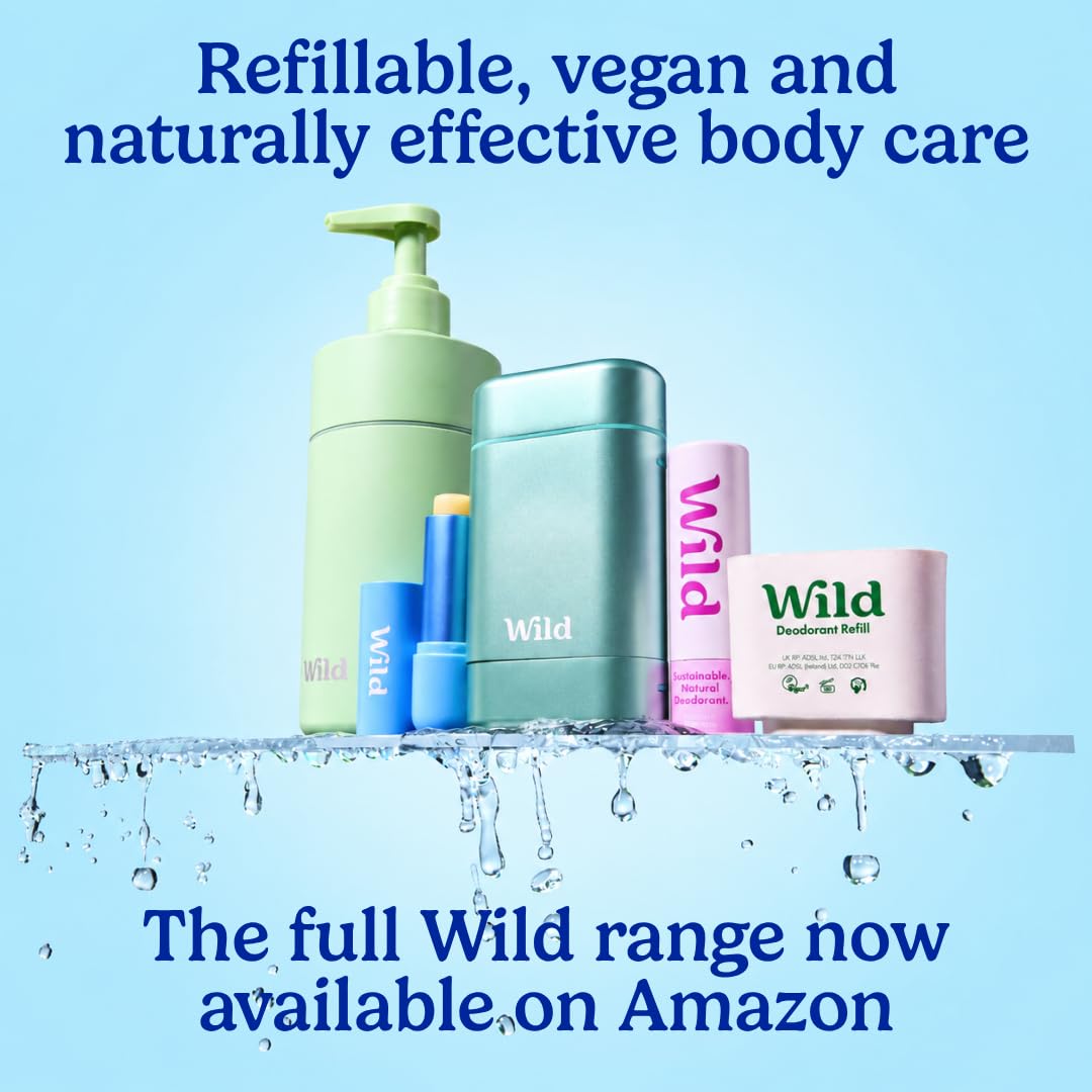Wild refill packaging shot highlighting compact, low-waste refill format and instructions