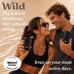 Wild refillable black case close-up highlighting durable finish and reusable benefit