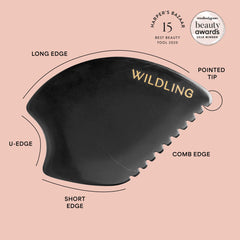 Wildling Empress Stone used along jawline to demonstrate contouring benefits