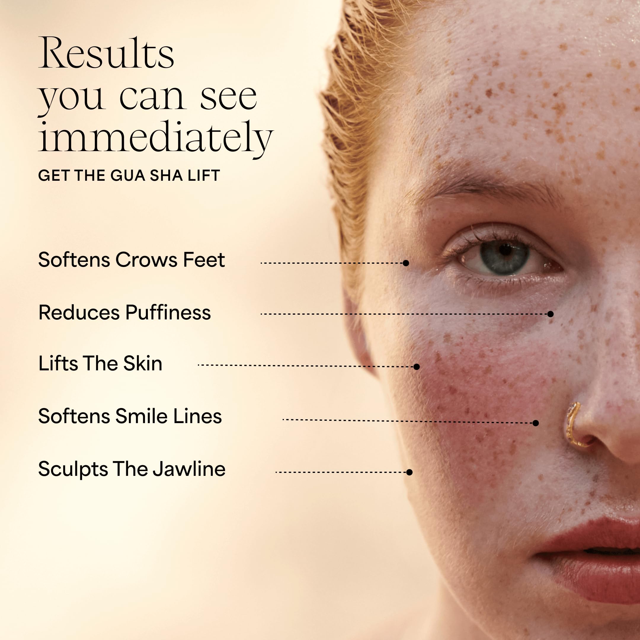 Wildling Empress Stone curved edge positioned for under-eye care and de-puffing