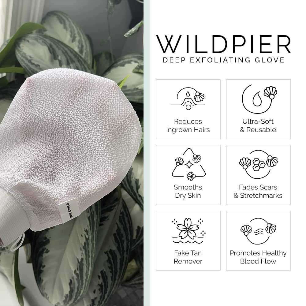 Wildpier close-up texture of viscose fibers highlighting gentle deep exfoliation