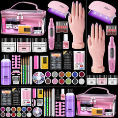 Wilfniee front packaging showing full beginner nail kit and easy organization