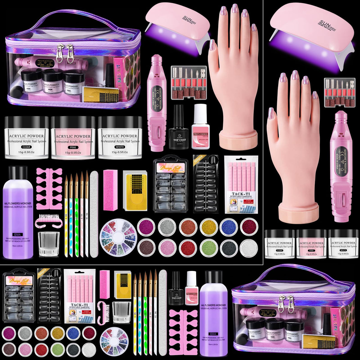 Wilfniee kit front layout showing all included components for easy setup