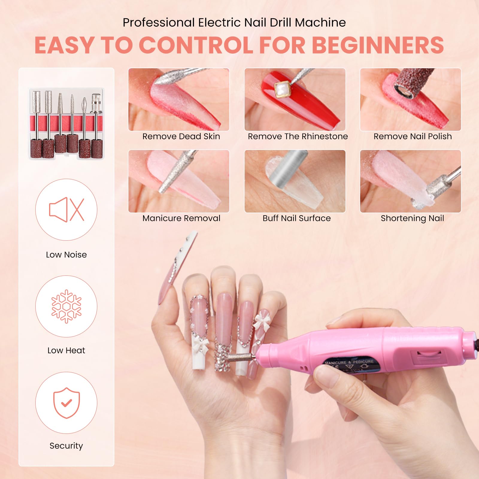 Wilfniee portable LED/UV lamp curing nails fast for efficient at-home use