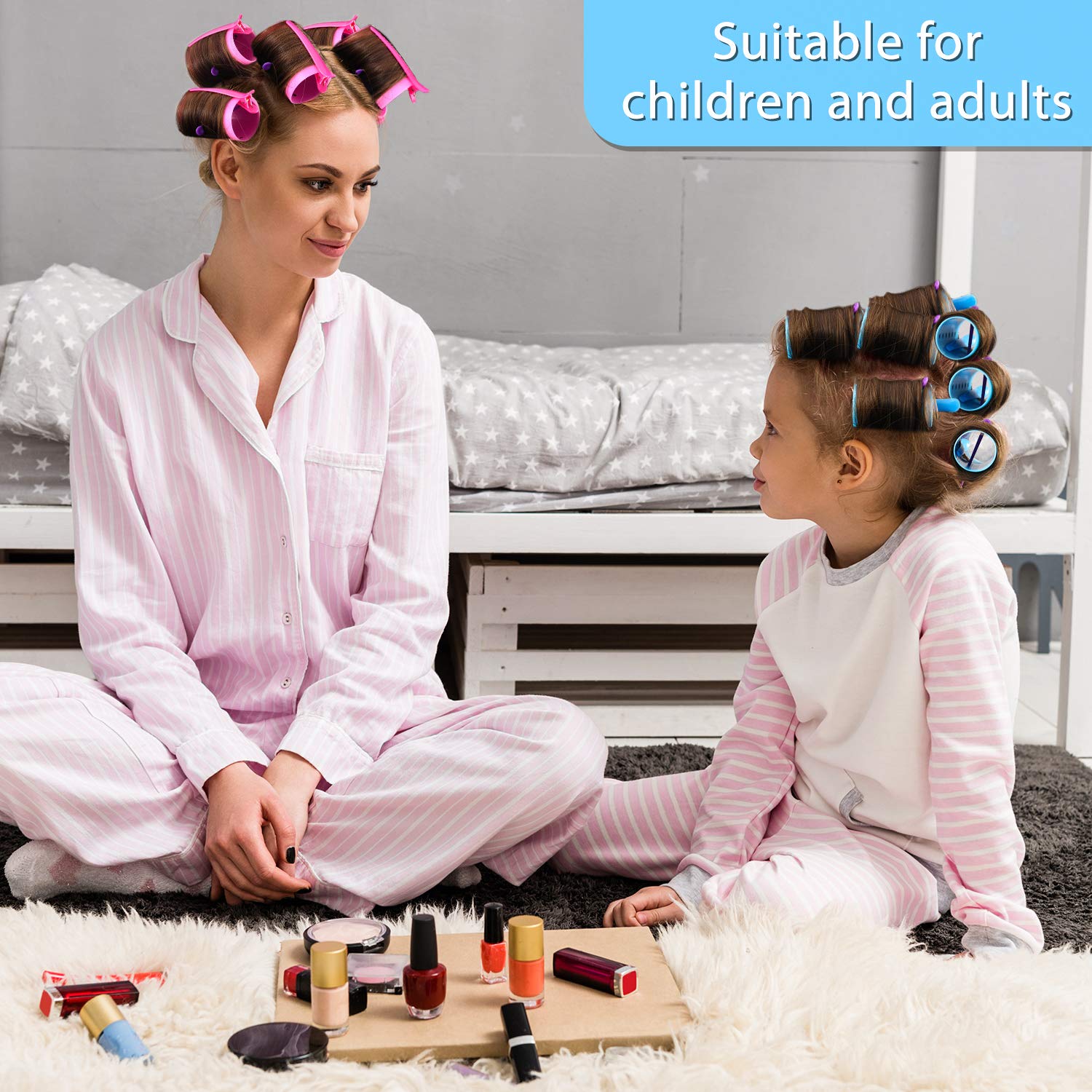 WILLBOND clips pins and hair net arranged to show secure hold benefit