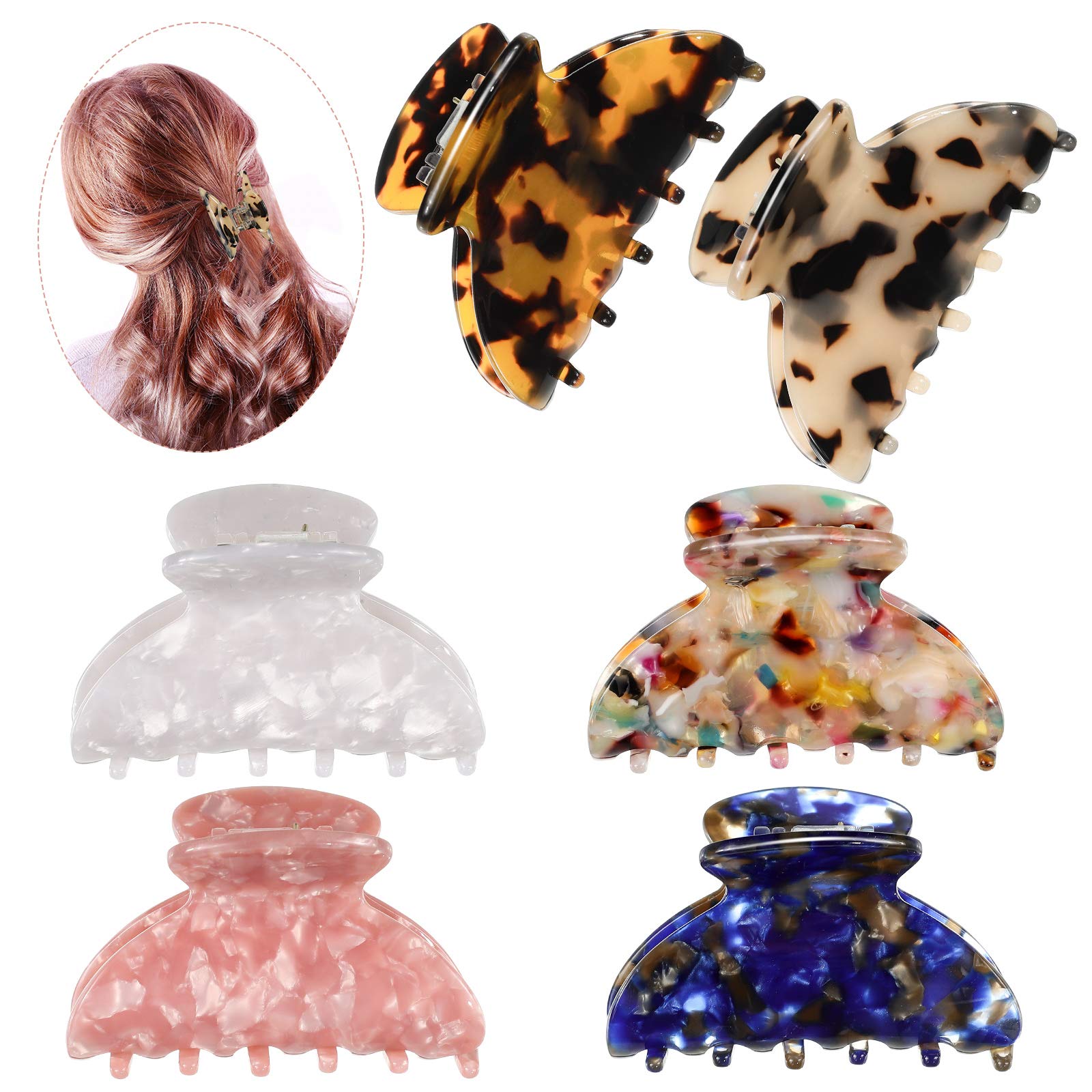 WILLBOND flatlay of six colorful clips displaying mix-and-match styling options