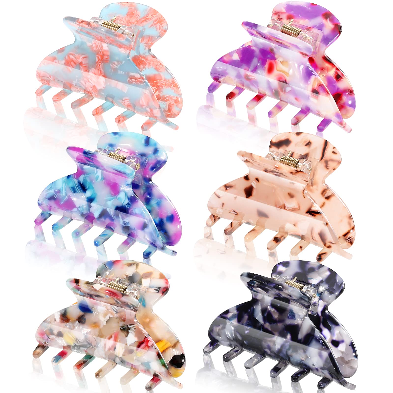 WILLBOND front view showing six colorful patterned clips and style appeal