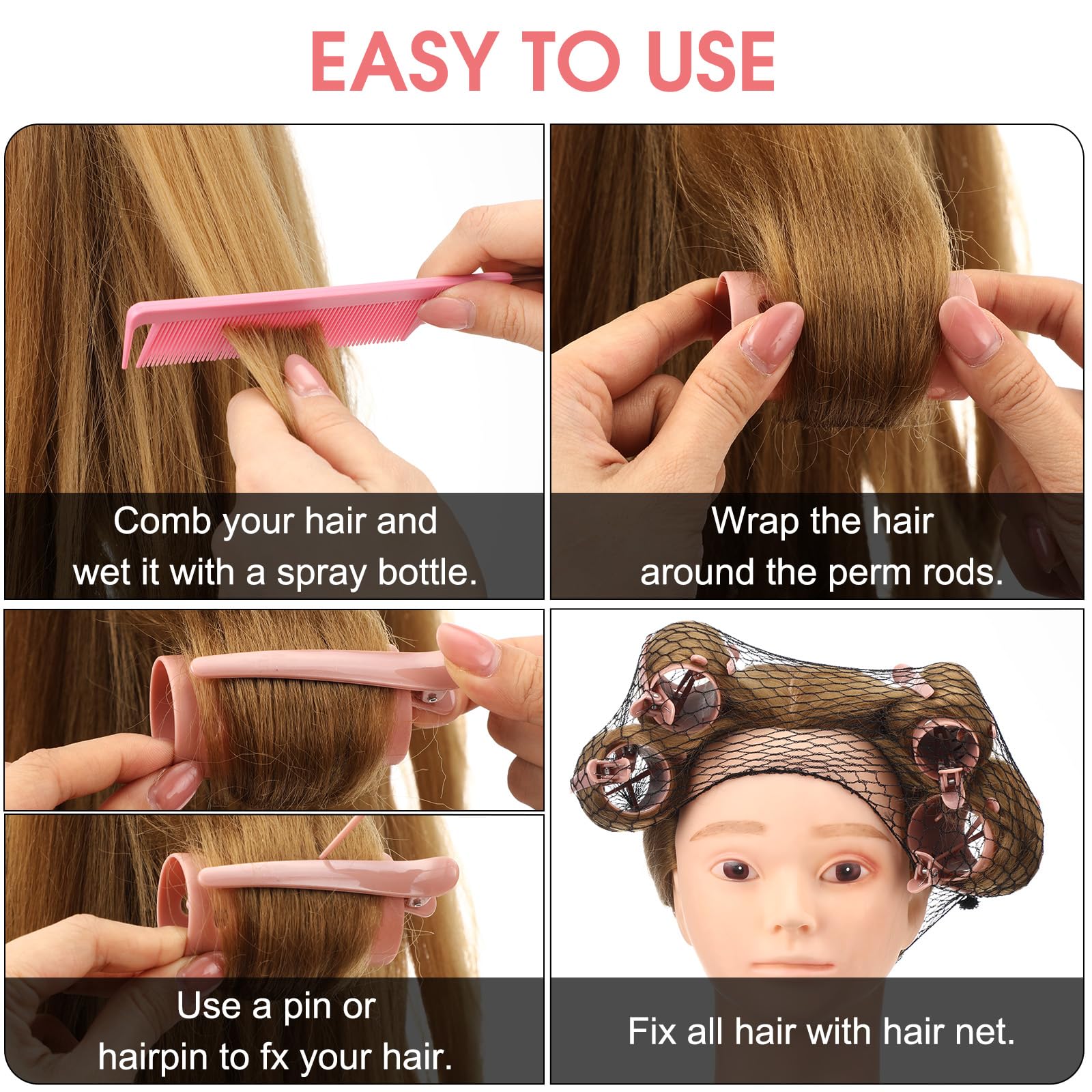 WILLBOND hairnet and duck-bill clip detail for secure sets