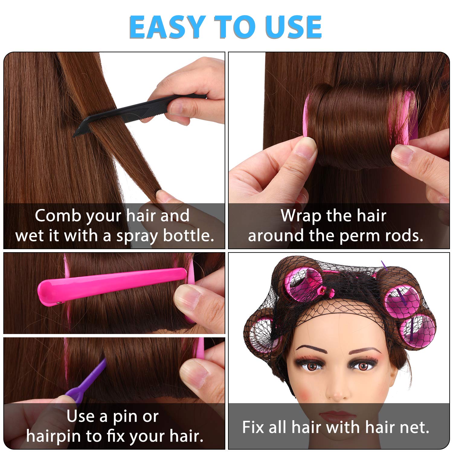 WILLBOND in-use photo on long hair demonstrating gentle heat-free styling benefit