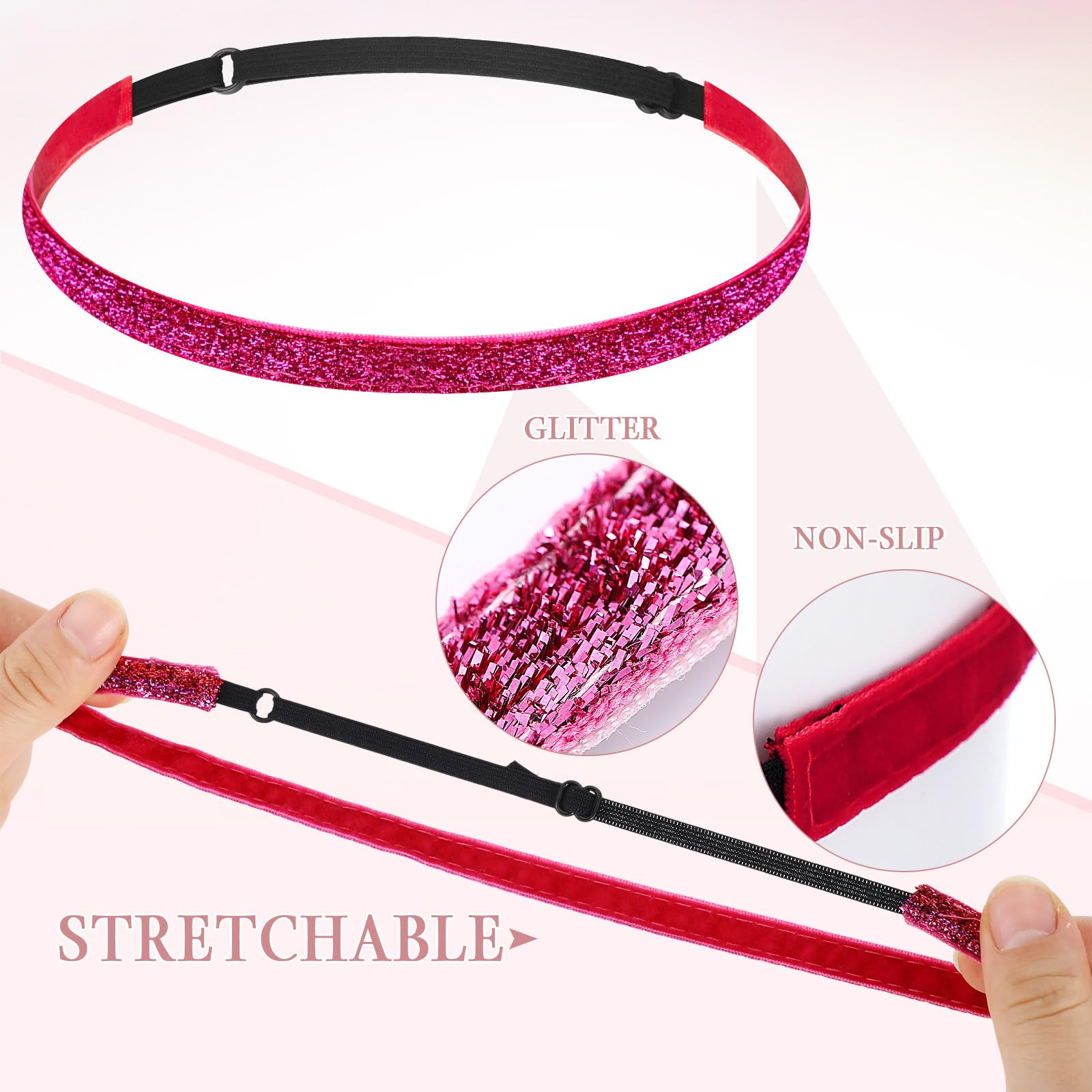 WILLBOND ten headbands arranged to show color variety, offers outfit-matching options