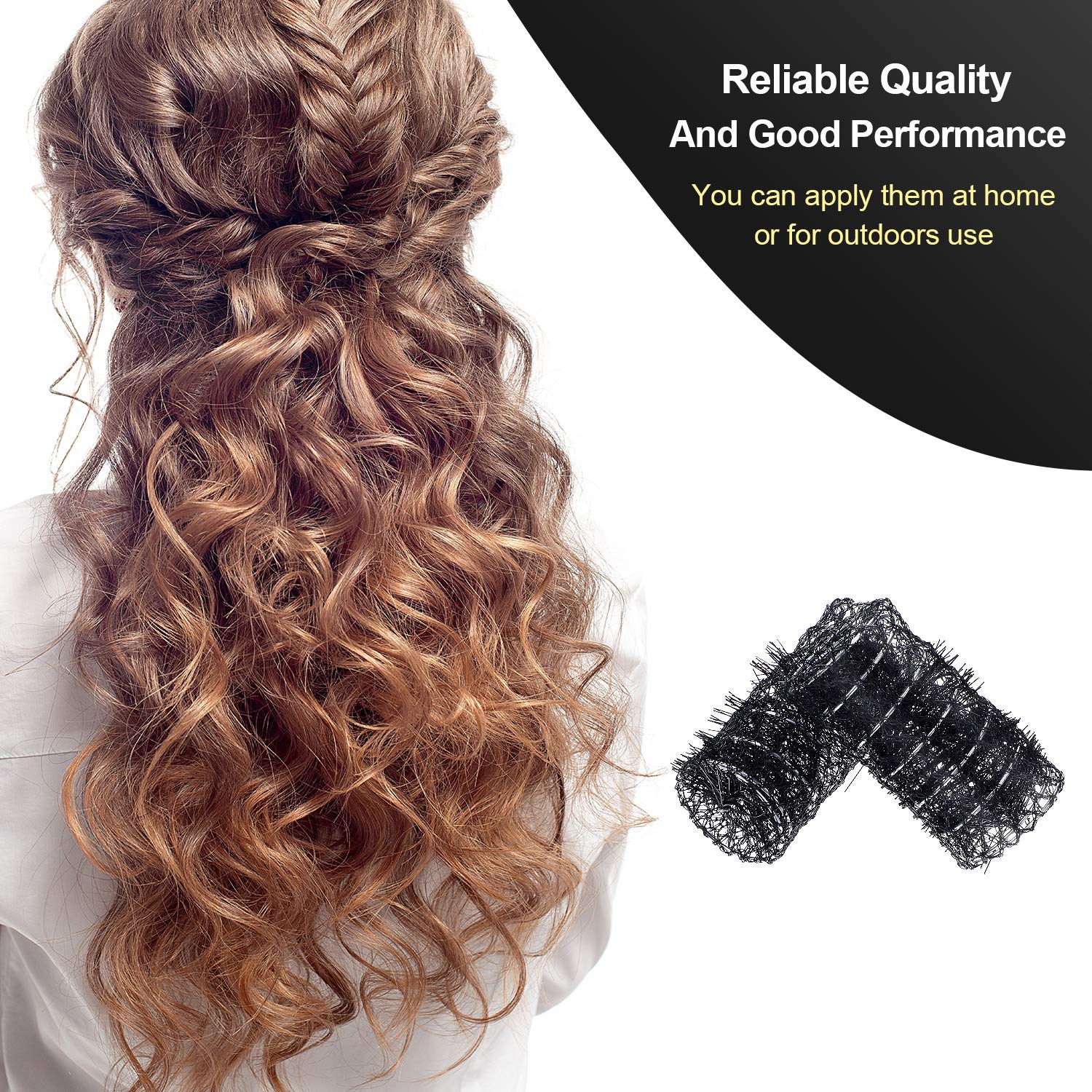 WILLBOND rollers placed in hair demonstrating hands-free curl setting benefit